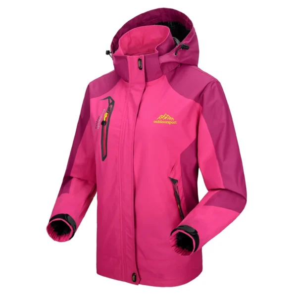 TRVLWEGO Camping Hiking Jacket Women Autumn Outdoor Sports Coats Climbing Trekking Windbreaker Travel Waterproof Purple Rosy - AliExpress 18 - Image 4