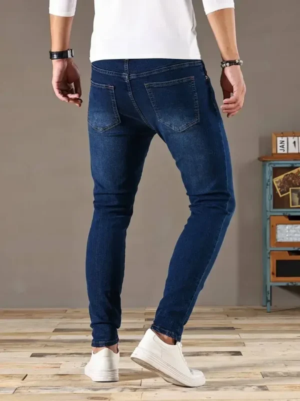 2024 Mens Slim Fit Classic Skinny Jeans Casual Street Style Comfortable Casual Mens Skinny Jeans Male Slim Fit Pencil Denim - AliExpress 200000343 - Image 2