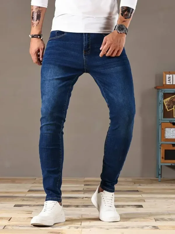 2024 Mens Slim Fit Classic Skinny Jeans Casual Street Style Comfortable Casual Mens Skinny Jeans Male Slim Fit Pencil Denim - AliExpress 200000343 - Image 4