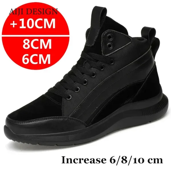 Men Elevator Shoes Hidden Heels Sports Heightening Shoes For Man Increase Insole 10CM 8CM 6CM Optional Height Shoes Men - AliExpress 322 - Image 2