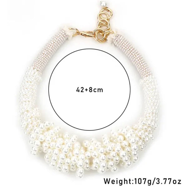 Fashion Exaggerated Individual Pearls Necklace Women Girl Trendy Vintage Wedding Party Jewelry - AliExpress 36 - Image 3