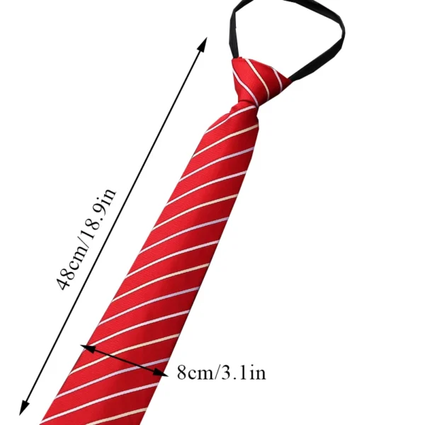 Lazy Zipper Men's Tie Business Formal Dress Wear Stripe Solid Color Zipper Necktie Wholesale Gifts for Men Slim Skinny Tie - AliExpress 200000297 - Image 5