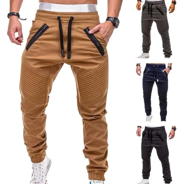 Spring and Autumn Fashion Men's Drawstring Adjustable Pocket Pants New Casual Men's Pants Jogging Slim Fit Striped Clothing - AliExpress 200000343