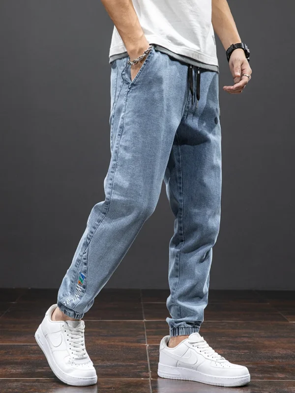 Spring Summer Black Blue Cargo Jeans Men Streetwear Denim Jogger Pants Men Baggy Harem Jean Trousers Plus Size 6XL 7XL 8XL - AliExpress 200000343 - Image 2