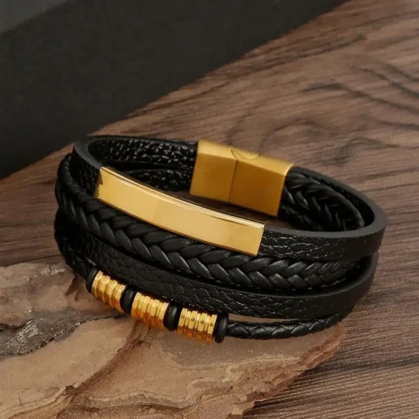 Classic Men's Leather Bracelet New Style Hand-woven Multi-layer Combination Accessory Fashion Man Jewelry Wholesale Dropshipping - AliExpress 36 - Image 5