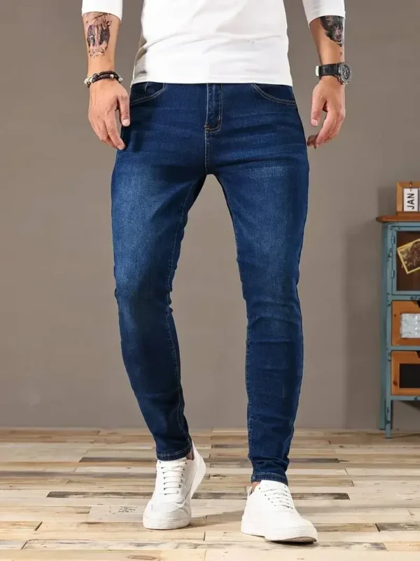 2024 Mens Slim Fit Classic Skinny Jeans Casual Street Style Comfortable Casual Mens Skinny Jeans Male Slim Fit Pencil Denim - AliExpress 200000343 - Image 6