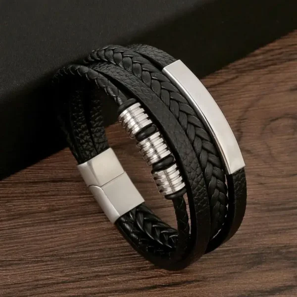 Classic Men's Leather Bracelet New Style Hand-woven Multi-layer Combination Accessory Fashion Man Jewelry Wholesale Dropshipping - AliExpress 36 - Image 2