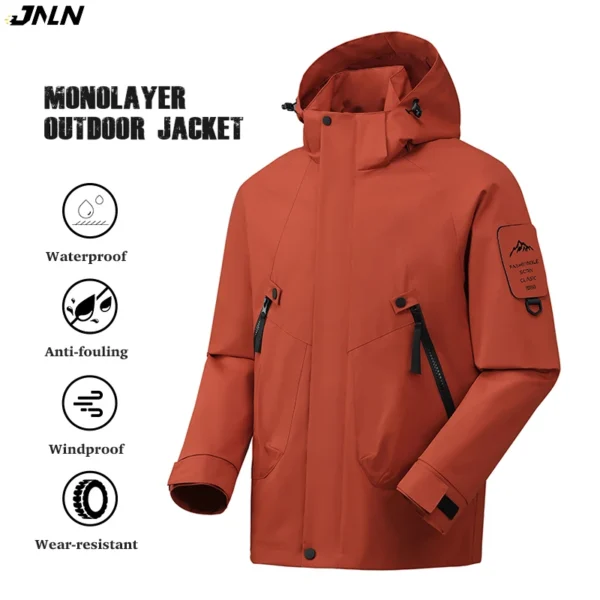 JNLN Unisex Waterproof Jacket for Climbing Hiking Camping Trekking Windbreaker Men Women Outdoor Windproof Rain Coat Antifouling - AliExpress 18