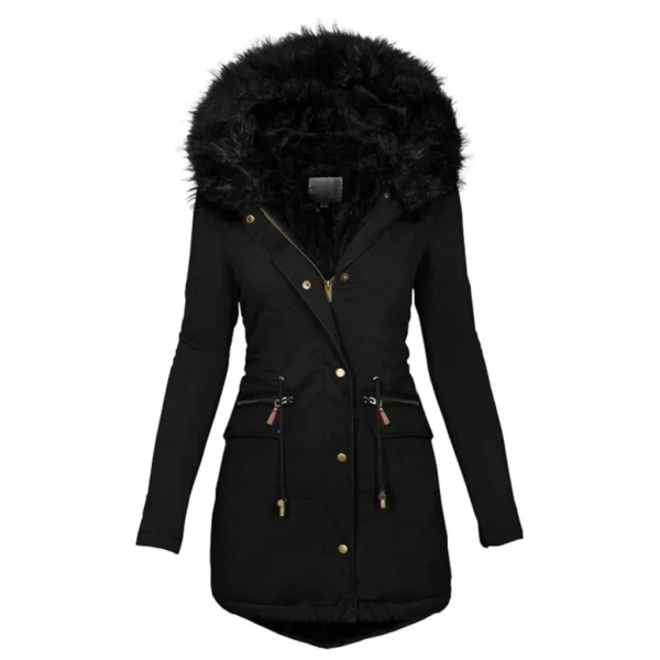 Autumn Winter Women Cotton Jacket Padded Casual Slim Coat Parkas Faux Fur Hooded Coat women Wadded Warm Overcoat Fashion Parkas - AliExpress 200000345