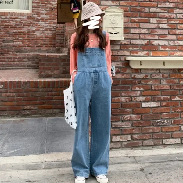 Autumn 2024 New Korean-Style Loose-Fit Straight-Leg Jeans High-Waisted Slimming Bell Bottoms Trendy Women's Pants - AliExpress 200000345