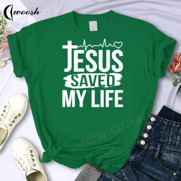 Faith Tshirt Jesus Tees Tops Christian Shirt Women Fashion Tshirt Oversized Unisex Summer T Shirt O-Neck Short Sleeves Clothing - AliExpress 200000345 - Image 6